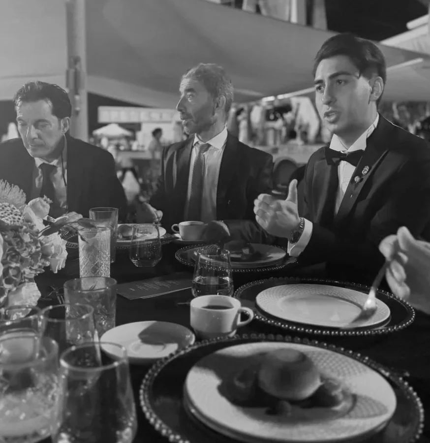 Ateris private investor dinner, black and white