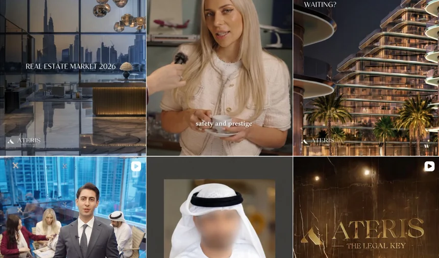 Ateris Instagram content featuring brokers and properties